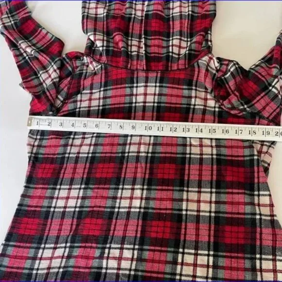 LAUREN / RALPH LAUREN / LRL Cowl Top - Plaid - XL - Picture 4 of 7